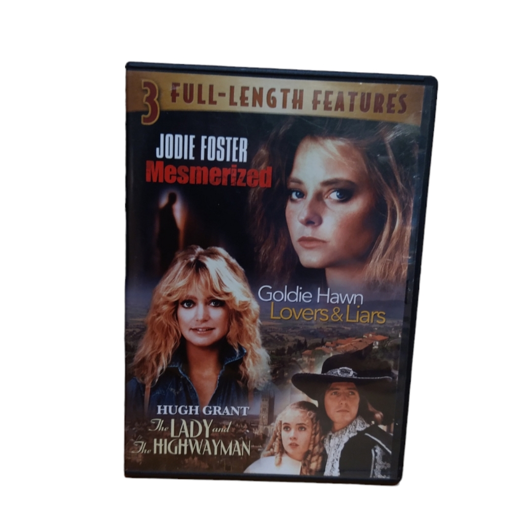 Three full length features Joey Foster, Goldie Hawn, Hugh Grant